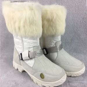 COACH RABBIT FUR Suede SNOW BOOTS -RARE! Sold out